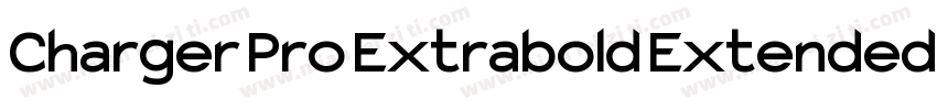 Charger Pro Extrabold Extended字体转换